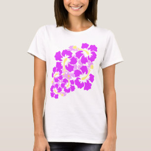 ハワイのハイビスカスによってはティーが開花します Tシャツ