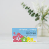 ハワイのハイビスカスによっては熱帯お母さんカードが開花します コーリングカード (スタンド正面)