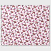 ハワイのハイビスカスの熱帯島のルアウ（ハワイ式宴会）のテーマ ラッピングペーパー (フラット)