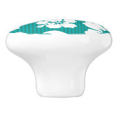 ハワイのハイビスカスの花模様 セラミックノブ (側面)