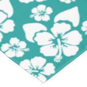 ハワイのハイビスカスの花模様 テーブルクロス (アングル)