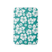 ハワイのハイビスカスの花模様 バスマット (正面縦)