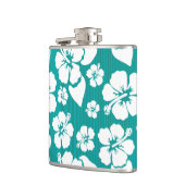 ハワイのハイビスカスの花模様 フラスク (左)