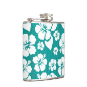 ハワイのハイビスカスの花模様 フラスク (右)