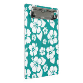 ハワイのハイビスカスの花模様 ミニクリップボード (アングル)