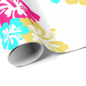 ハワイのハイビスカスの花 ラッピングペーパー (ロールコーナー)