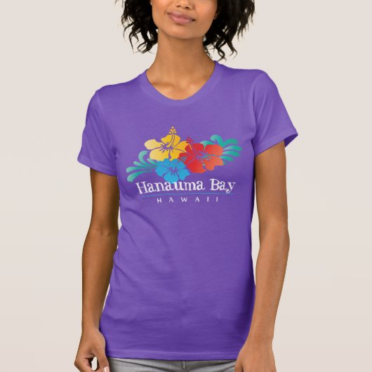 ハワイのハイビスカスの花 Tシャツ (正面)