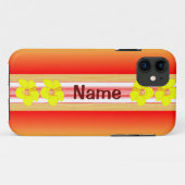 ハワイのハイビスカスの赤のサーフボード Case-Mate iPhoneケース (裏面(横))