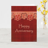 ハワイのハイビスカス記念日 カード (黄色い花)