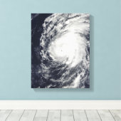 ハワイのハリケーン・ネキ西 キャンバスプリント (インサイチュ (ウッドフロア))