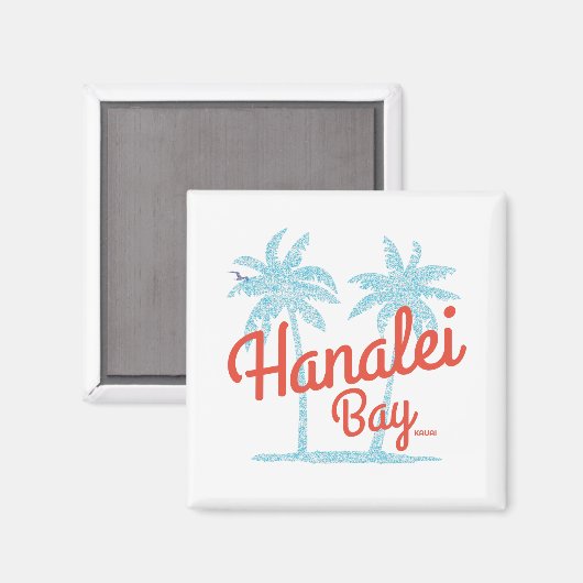ハワイのハワイの花麗湾島ハワイのお土産 マグネット (正面/裏面)