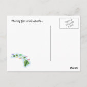 ハワイのハーデニウム ポストカード (裏面)