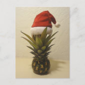 ハワイのパイナップルサンタの帽子の郵便はがき シーズンポストカード (正面)