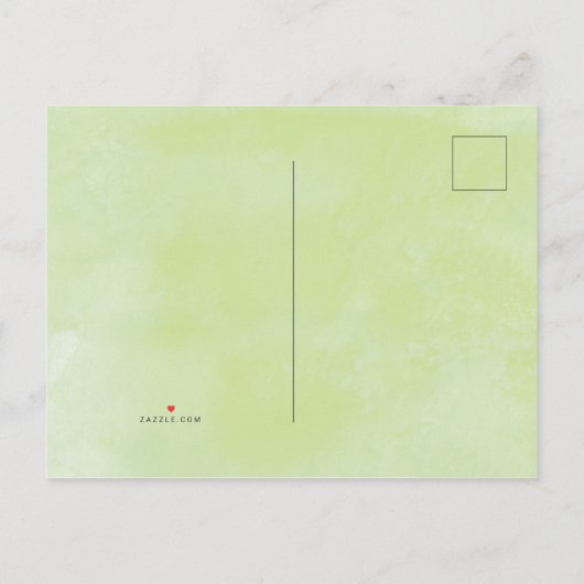 ハワイのパイナップル: メリーな熱帯クリスマス インビテーションポストカード (裏面)