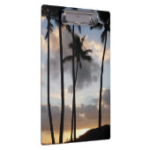 ハワイのパームツリーシルエット クリップボード (右)