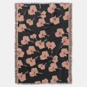 ハワイのヒビシソスの花 スローブランケット (正面縦)