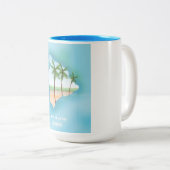 ハワイのビッグアイランド ツートーンマグカップ (正面右)