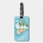 ハワイのビッグアイランド ラゲッジタグ (裏面縦)