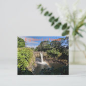 ハワイのビッグ島からのレインボー秋 ポストカード (スタンド正面)