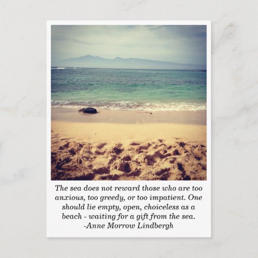 ハワイのビーチのポストカード ポストカード (正面)