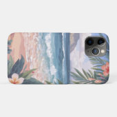 ハワイのビーチアートフラワー Case-Mate iPhoneケース (裏面(横))