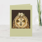 ハワイのフクロウカード カード (正面)