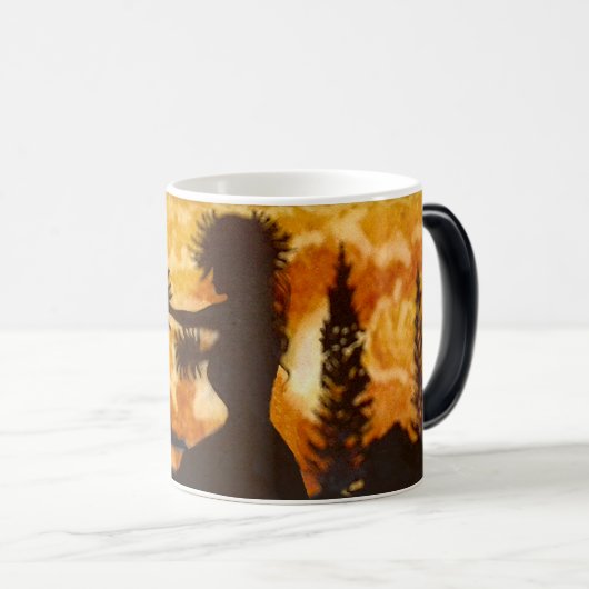 ハワイのフラのダンサー11のozの変形させるマグ モーフィングマグカップ (正面右)