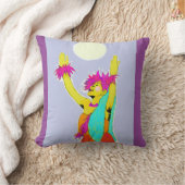 ハワイのフラの夢の枕 クッション (ブランケット)