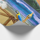 ハワイのフラの日没 ラッピングペーパー (角)