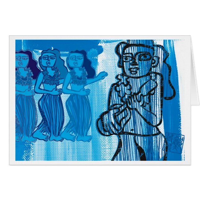 ハワイのフラ女の子 (正面横)