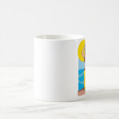ハワイのフラ女の子 コーヒーマグカップ (中央)