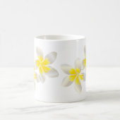ハワイのプルメリアの花 コーヒーマグカップ (中央)
