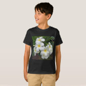 ハワイのプルメリアの花 Tシャツ (正面フル)