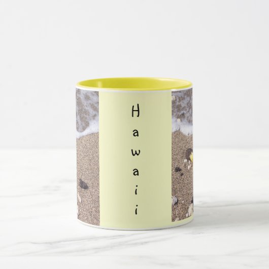 ハワイのプルメリアはコーヒー・マグを陸上洗浄します マグカップ (中央)