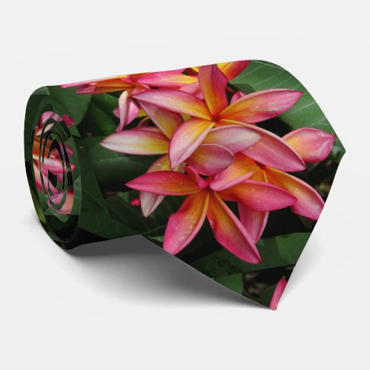 ハワイのプルメリア ネクタイ (ロール)