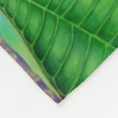 ハワイのプルメリア フリースブランケット (角)