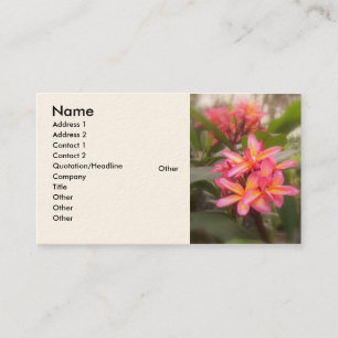 ハワイのプルメリア 名刺