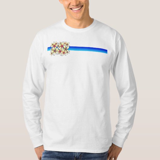 ハワイのプルメリア Tシャツ (正面)