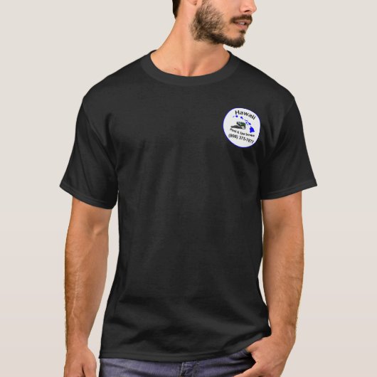 ハワイのプールおよびスパの暗闇のティー Tシャツ (正面)