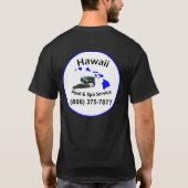 ハワイのプールおよびスパの暗闇のティー Tシャツ (裏面)