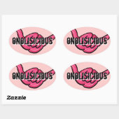 ハワイのホット・スティッカー 楕円形シール (シート)