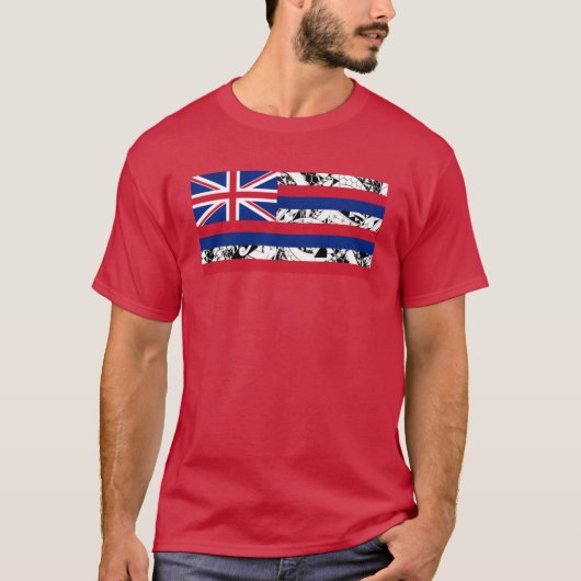 ハワイのポリネシアン部族旗 Tシャツ (正面)