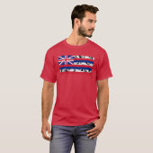 ハワイのポリネシアン部族旗 Tシャツ (正面フル)