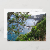 ハワイのマウイ州ハナへの道 ポストカード (正面/裏面)