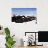 ハワイのマウナケアにあるW.M.ケック天文台 ポスター (ホームオフィス)