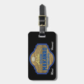 ハワイのマカロからのアロハ ラゲッジタグ (正面縦)