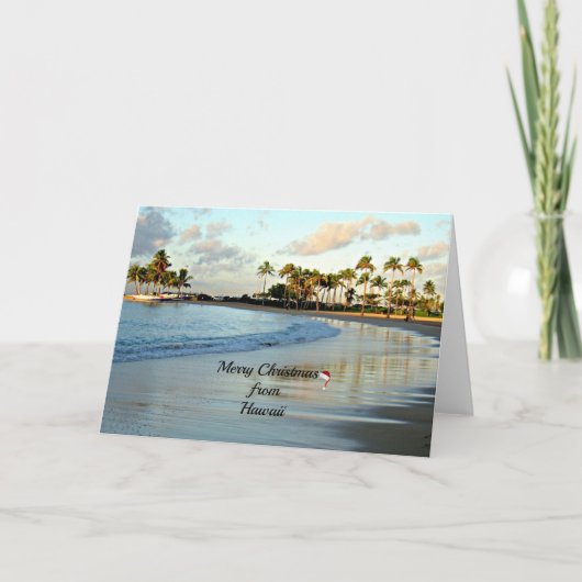 ハワイのメリークリスマス シーズンカード (正面)