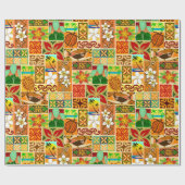 ハワイのモチーフ004 ラッピングペーパー (フラット)