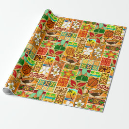 ハワイのモチーフ004 ラッピングペーパー