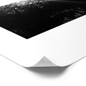 ハワイのモノクロ写真を融合 ポスター (角)